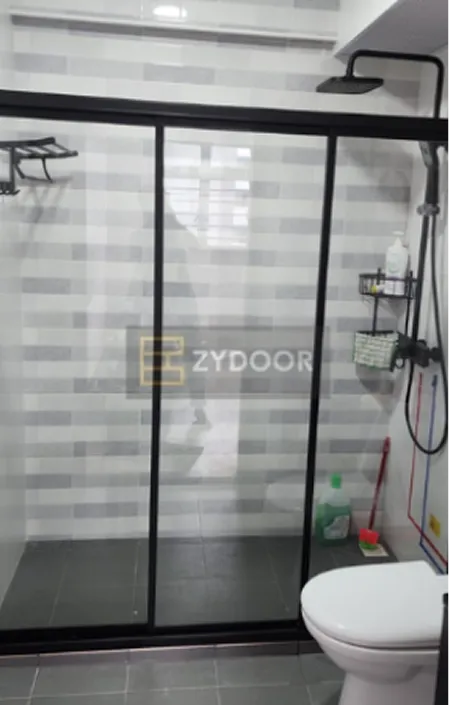 Wall to Wall Shower Black Frame Tempered Glass
$738